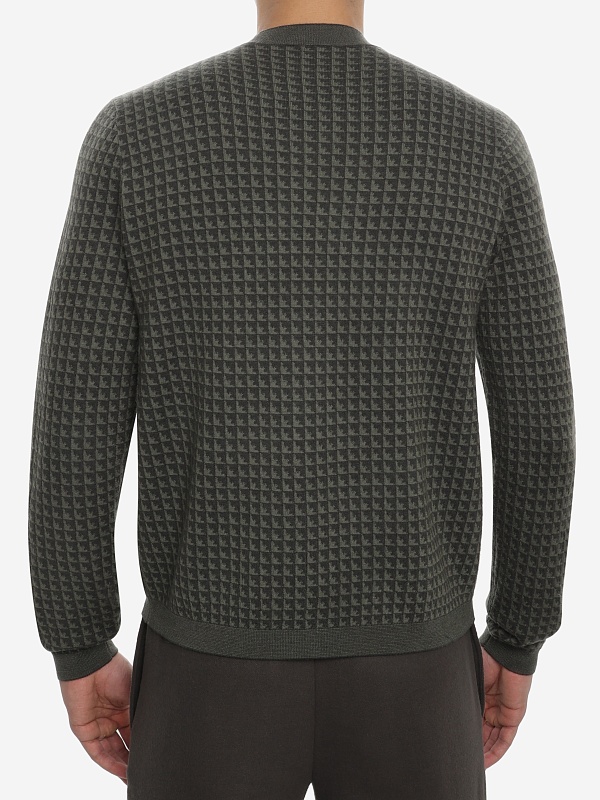 Свитер муж Emporio Armani EM001989 AF14199 F8047 BLACK INK DUSTY OLIVE EGL - 5