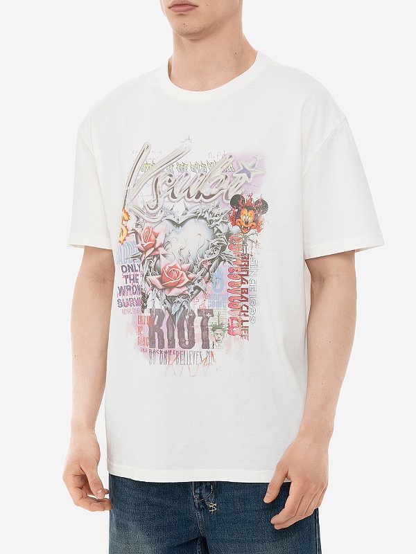 Футболка муж Ksubi MPS25TE002 bone - 3