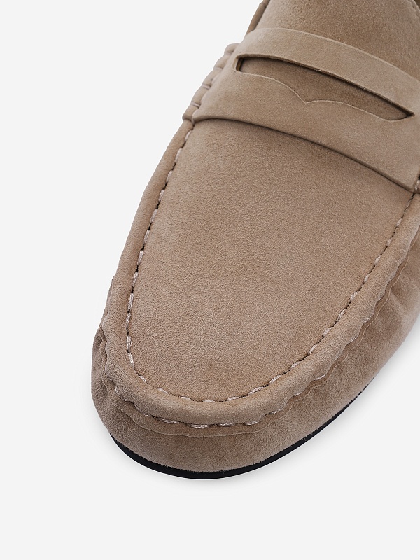 Мокасины жен Black Suede Studio DARLYN tan - 4