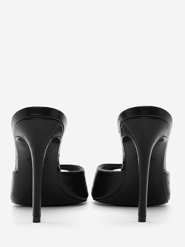Мюли (каблук) жен Black Suede Studio BREA | 100mm black - 2