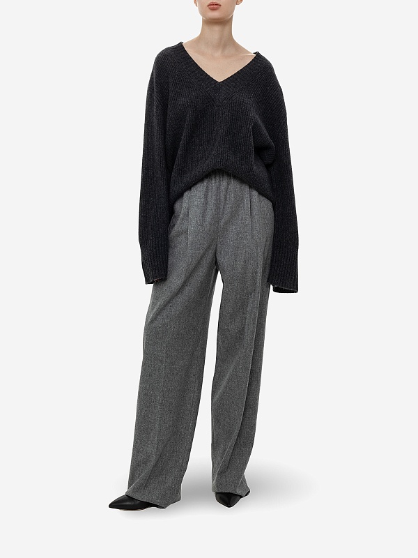 Брюки жен AGNONA AI23P_T70608_Y_U1116 K33 FLANNEL - 2