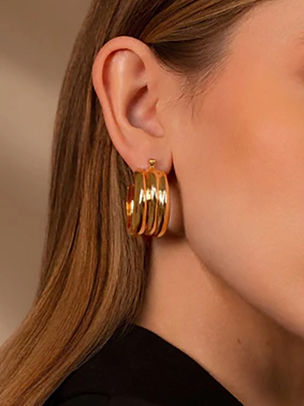 Серьги жен MISHO CCE24 Gold - 1