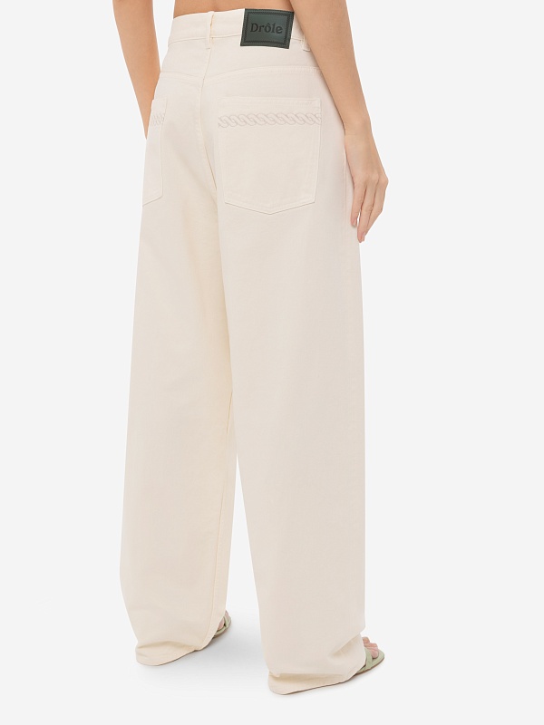 Джинсы муж Drôle de Monsieur G-BP168-CO188-OW OFF WHITE - 6