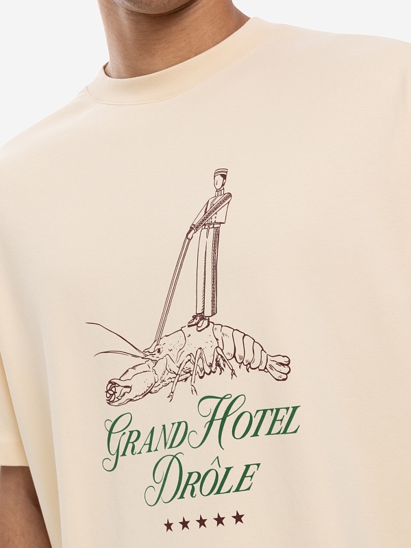 Футболка муж Drôle de Monsieur H-TS256-CO002-NBG NATURAL BEIGE - 4