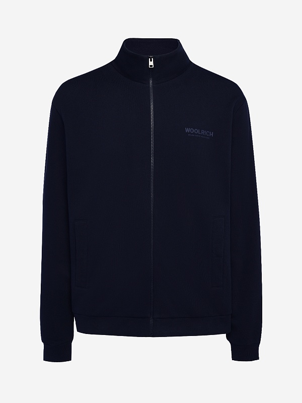 Толстовка на молнии муж Woolrich CFWOSW2041MRUT5377 MELTON BLUE - 0