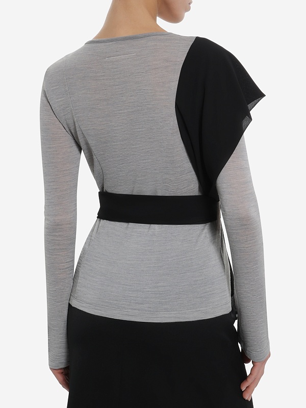 Лонгслив жен MM6 S52NH0034 M20124 858M - 3