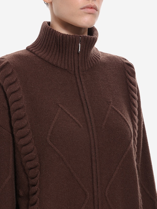 Кардиган жен Burka kn25-k002 Шоколадный - 4