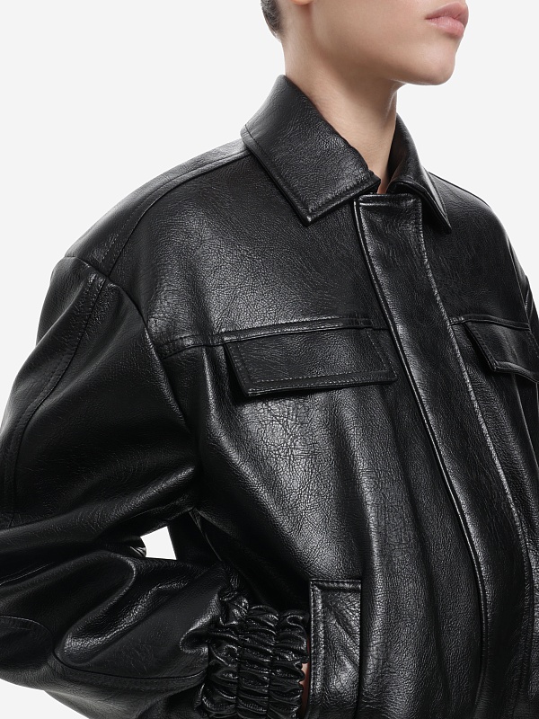 Куртка кожаная жен MSGM 3942MDH03X 257804 99 - 4