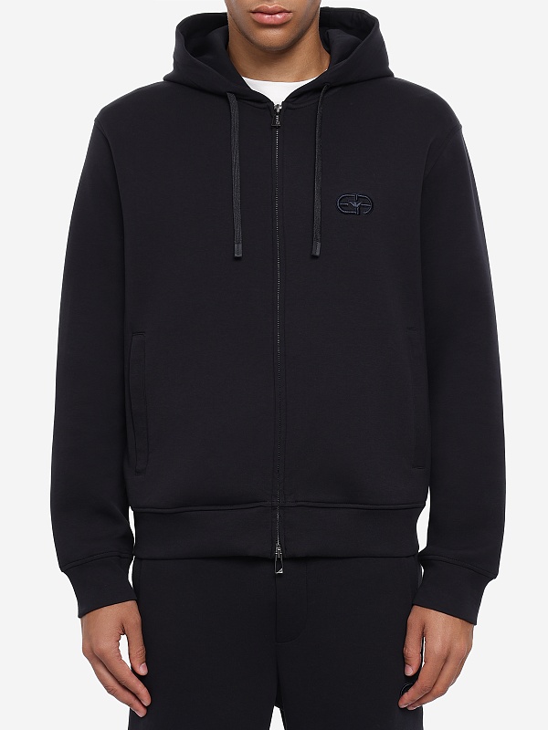Толстовка на молнии муж Emporio Armani EM004538 AF10013 UB118 ICONICO 0920 BLU NAVY EA - 3
