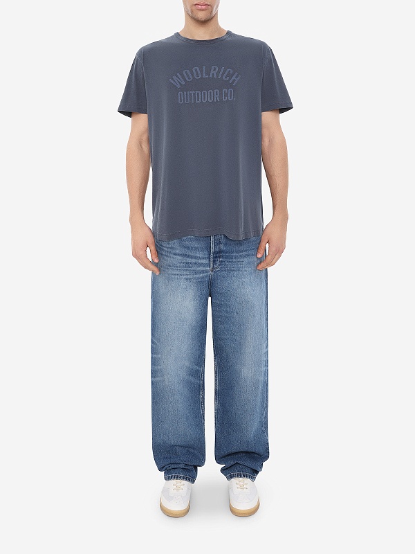 Футболка муж Woolrich CFWOTE0127MRUT3708 MELTON BLUE - 1