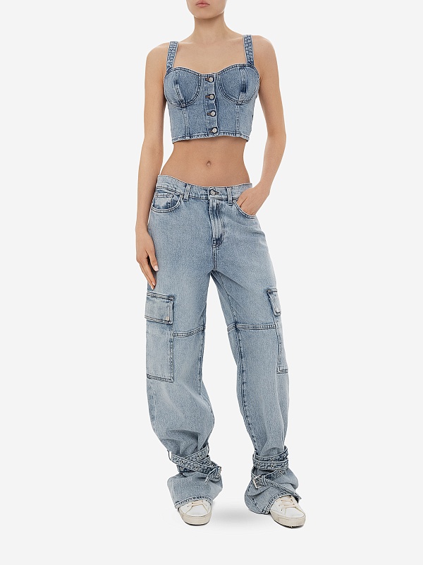 Джинсы жен 7 For All Mankind JSCCC100AR LIGHT BLUE - 2