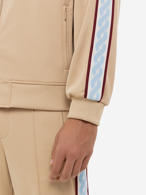 Толстовка на молнии муж Drôle de Monsieur H-SJ007-PL135-DBG DARK BEIGE - 4