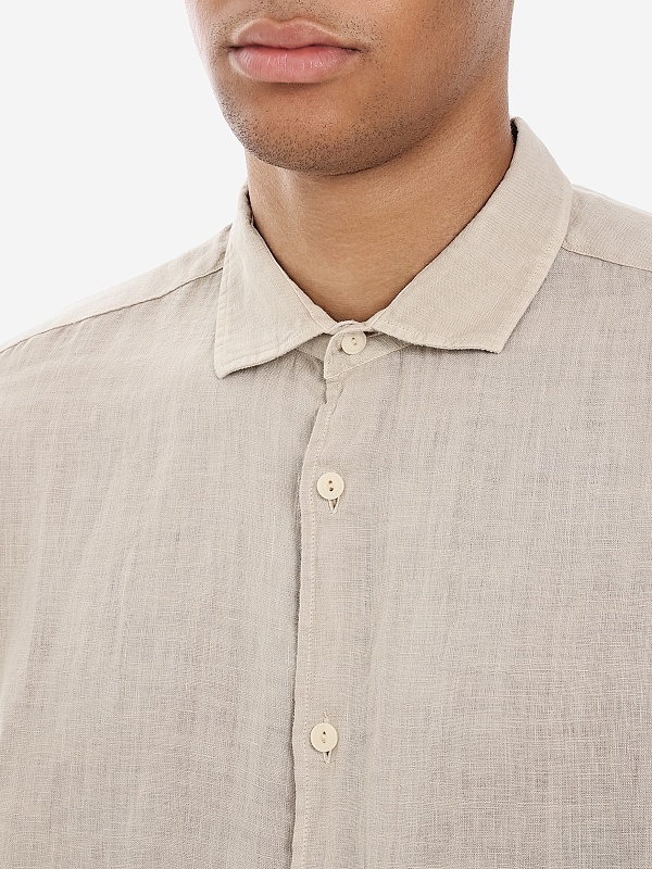 Рубашка муж MC2 Saint Barth PAMP001 00275H LINEN 11 BEIGE - 3