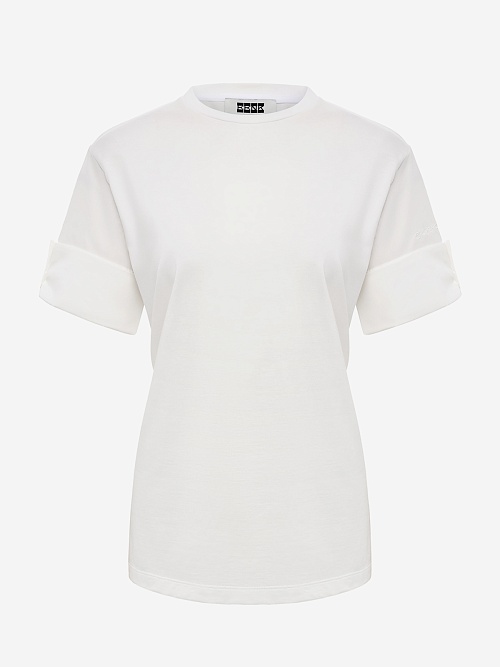 Футболка жен EENK EEB-1P350-TS02-WT Ivory - 0