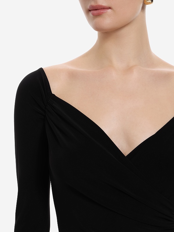 Боди жен Norma Kamali KK325BPLR19001 BLACK - 5