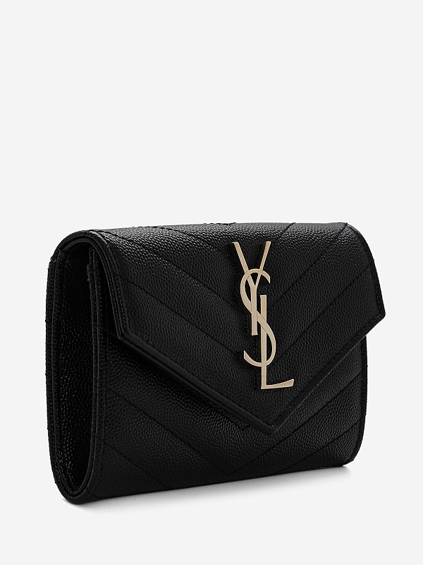 Кошелек жен Saint Laurent 414404/BOW011000 Nero - 1