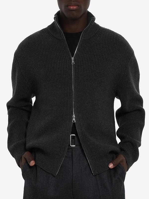 Кардиган муж Officine Generale W25MKNT318 DKOLIVE/OLIVE/BEIGE - 2