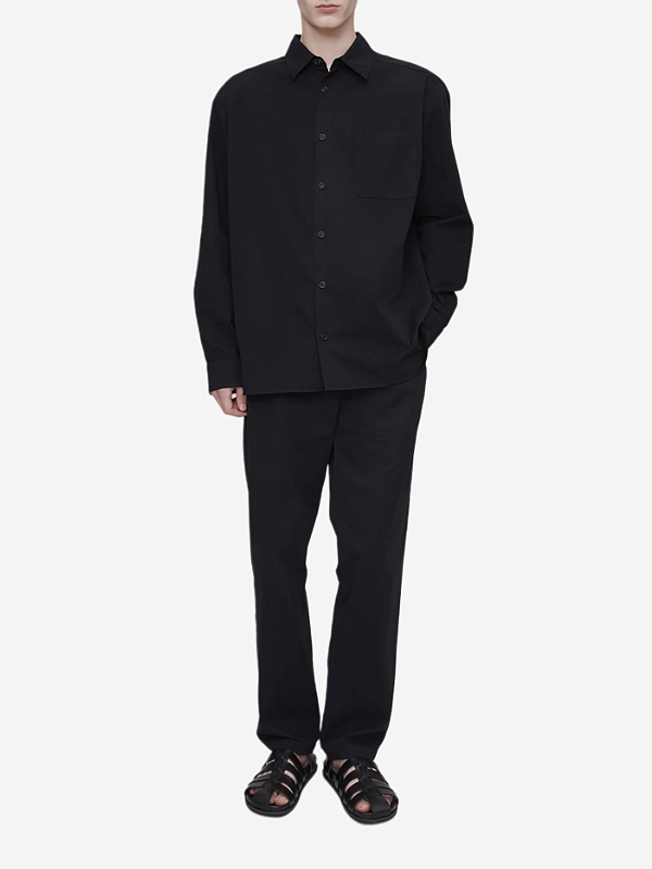 Рубашка муж A.P.C. COHKU-H12553 LZA FAUX BLACK - 1