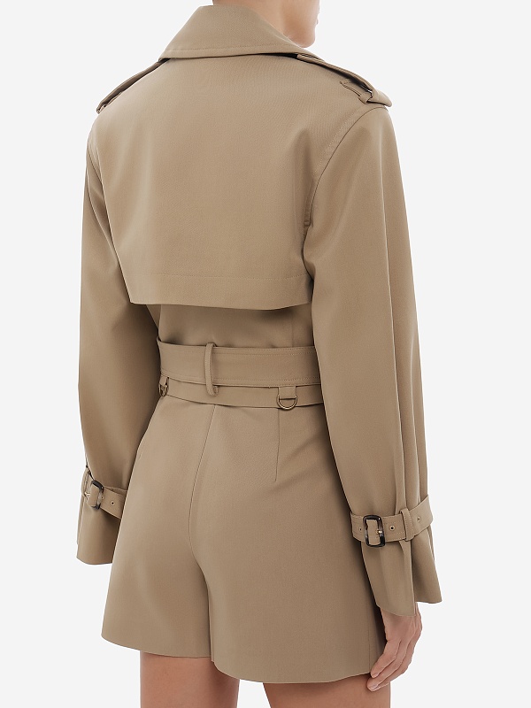 Плащ жен Self-Portrait SS26-041J-BG BEIGE - 5