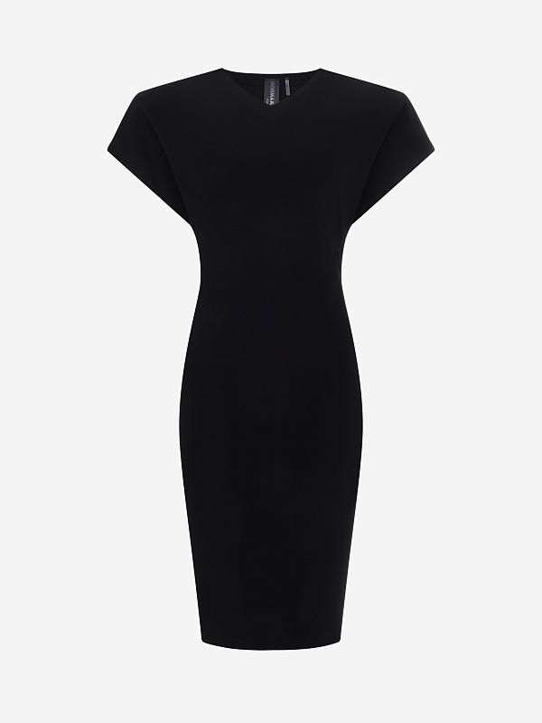 Платье жен Norma Kamali KK1263PLT45001 BLACK - 0