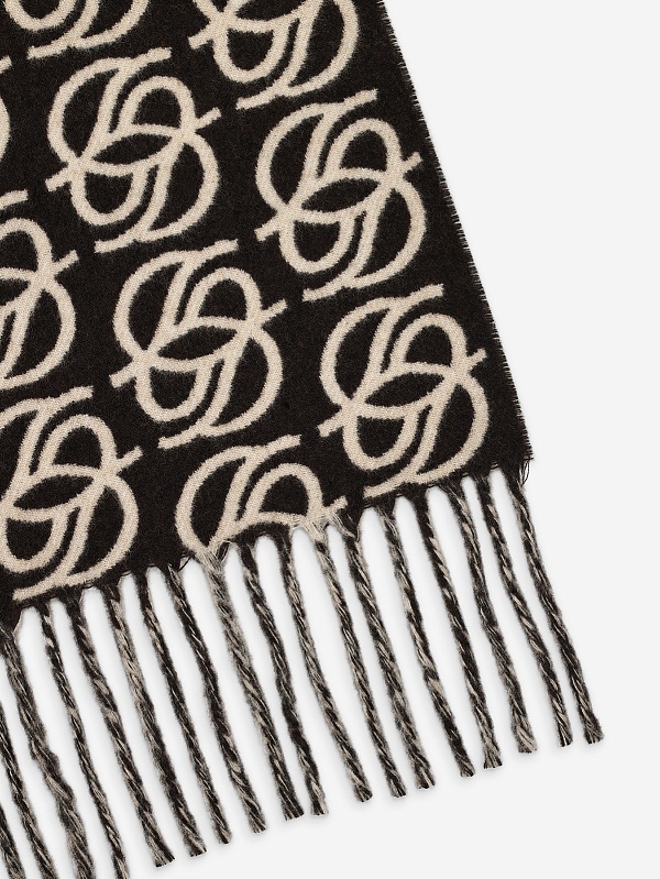 Шарф муж Drôle de Monsieur I-SF118-WO046-DBN DARK BROWN - 3