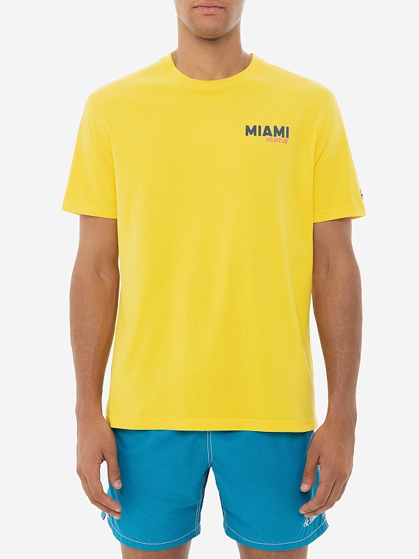 Футболка муж MC2 Saint Barth TSHM001 02622H MIAMI POSTCARD 91 - 1