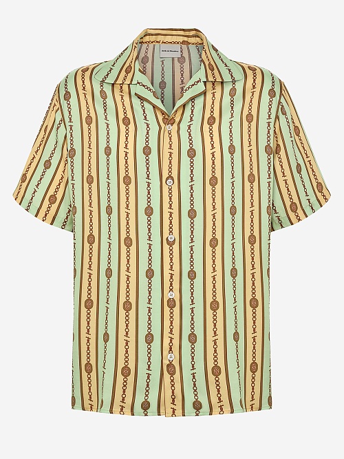Рубашка муж Drôle de Monsieur G-SH204-VI016-LGN LIGHT GREEN - 0