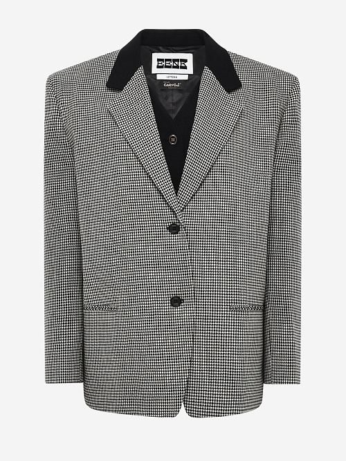 Жакет жен EENK EEB-1P353-JK06-BI Black/Cream - 0