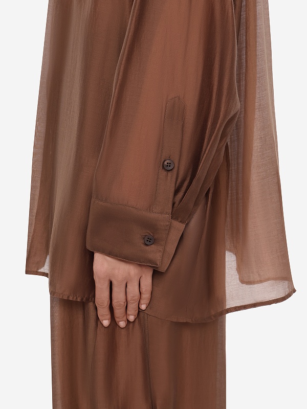 Блуза жен TheLatest TLW04010T0161ABTP CHOCOLATE - 5