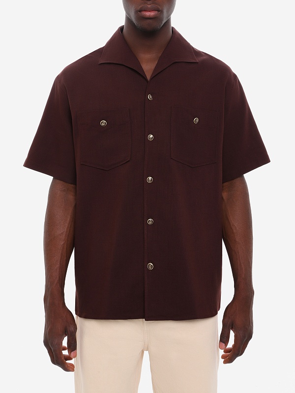 Рубашка муж Drôle de Monsieur K-SH254-VI029-BN BROWN - 3