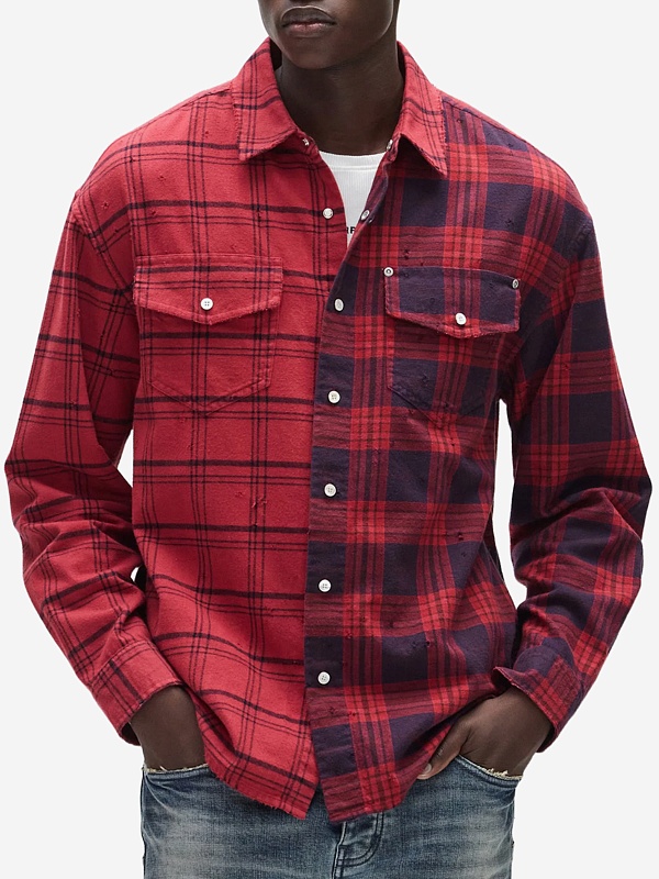 Рубашка муж PURPLE M3009-FRRH425 RED - 1