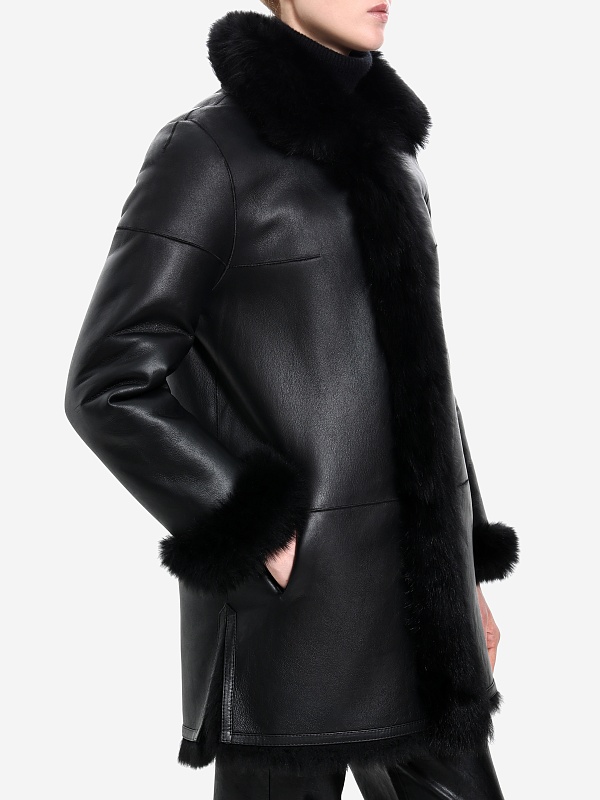 Дубленка жен Burka TG-1413F-80BU Черный - 4