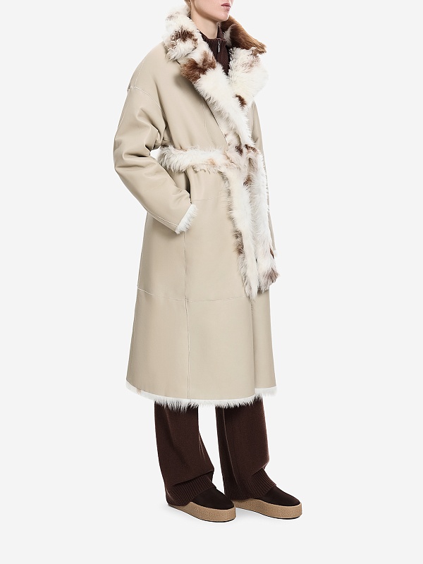 Дубленка жен Burka AN-3345FP/115BU Белый - 5