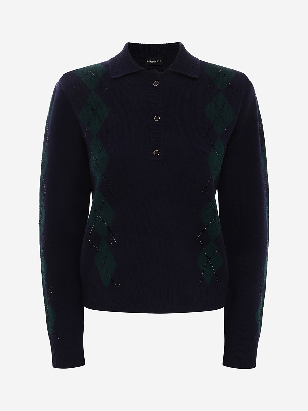 Поло с длинным рукавом жен Retrofete 11878-12 PNNVY - 0