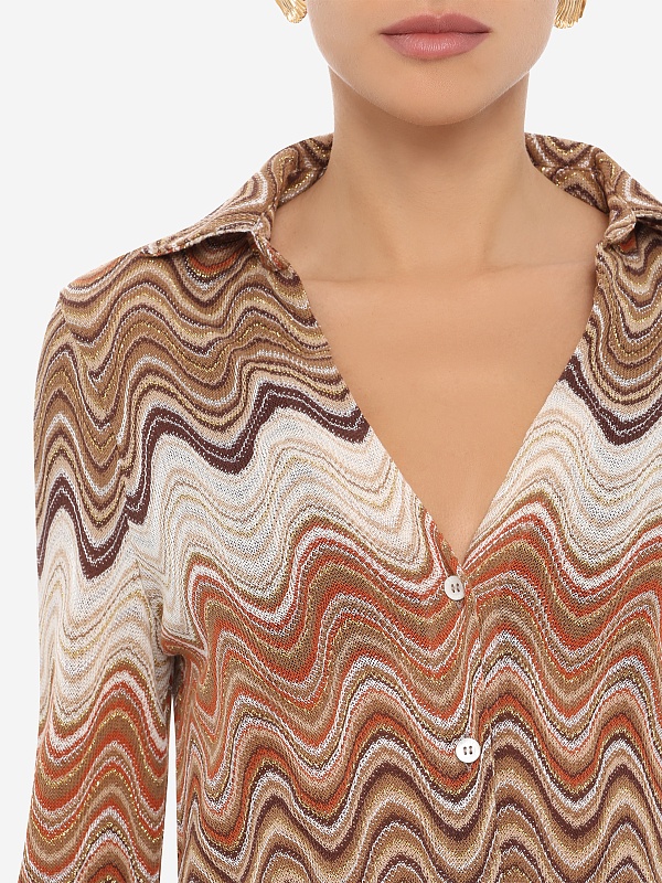 Рубашка пляжная жен MC2 Saint Barth YOS0001 01846L RACHEL SEA WAVE 18 - 6
