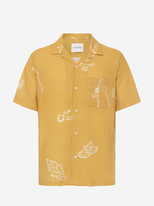 Рубашка муж Closed C84444-28S-PR 445 MANGO YELLOW - 0