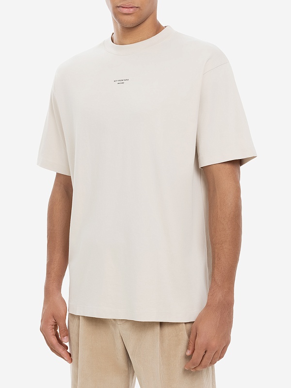 Футболка муж Drôle de Monsieur PERM-TS202-CO002-MT MASTIC - 2