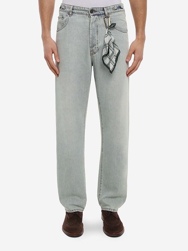 Джинсы муж DARKPARK MTR02 TBL01W065 BLUESH WHITE - 3