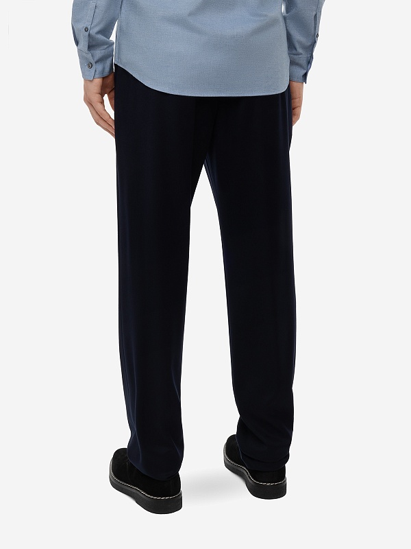 Брюки муж AGNONA AI23P_T706U7_Y_U1120 B96 NAVY - 4