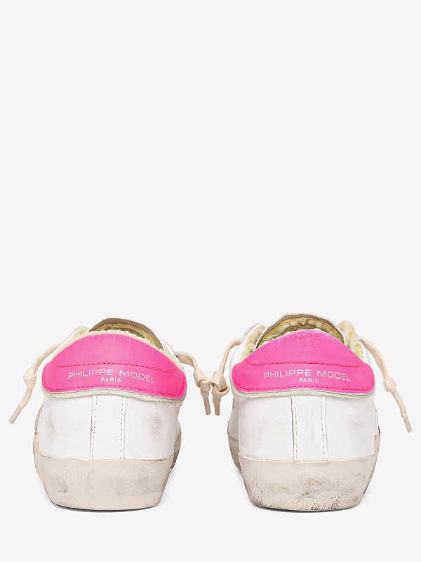 Полуботинки Philippe Model PRLD WF05 WEST FUR_BLANC FUCSIA - 5
