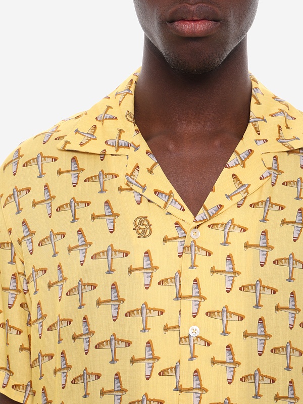 Рубашка муж Drôle de Monsieur J-SH230-VI028-YL YELLOW - 5