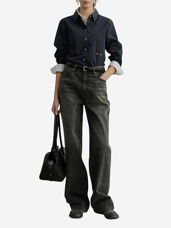 Джинсы жен DUNST UDPA6A208G2 WASHED GREY - 2