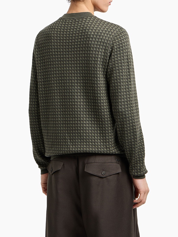 Свитер муж Emporio Armani EM001989 AF14199 F8047 BLACK INK DUSTY OLIVE EGL - 2