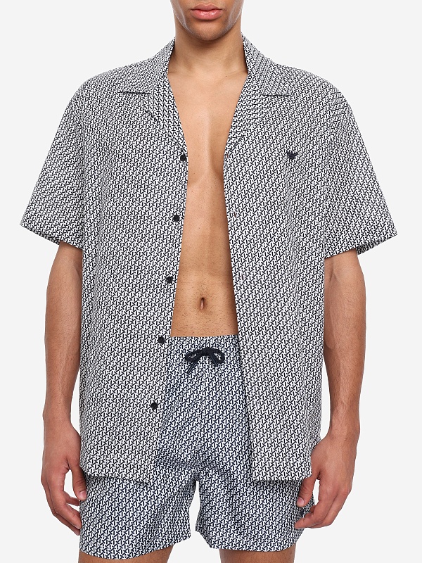 Рубашка муж Emporio Armani EM000593 AF20439 F0026 STICKS WHITE - 3