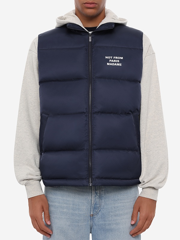 Жилет утепленный муж Drôle de Monsieur PERM-CT153-PA031-NY NAVY - 3