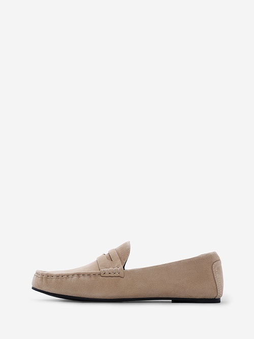 Мокасины жен Black Suede Studio DARLYN tan - 0