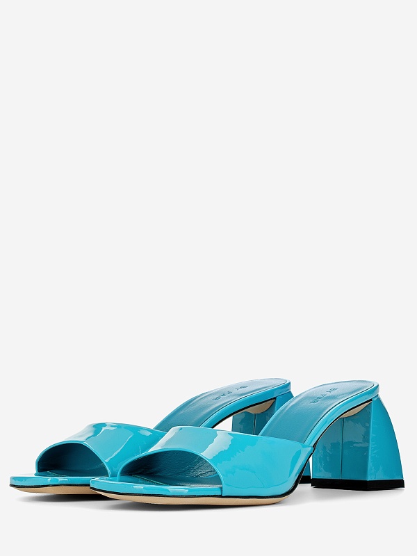 Босоножки By Far 22FWROMYMAQAP Romy Aqua Patent Leather Aqua - 3