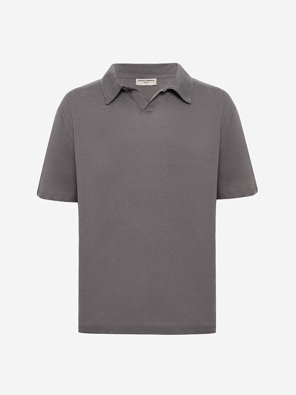 Поло муж Officine Generale S26MTEE214 SMOKED PEARL - 0