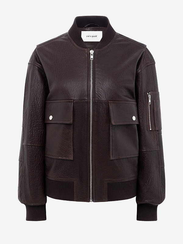 Куртка кожаная жен IVY OAK IO118048 RE401 - 3