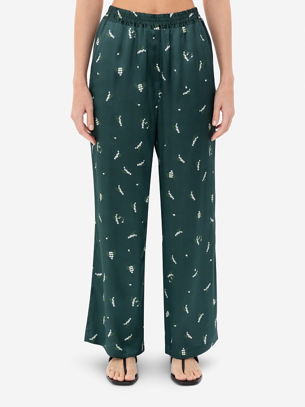 Брюки жен Burka t25-tr001 Темно-зеленый - 2